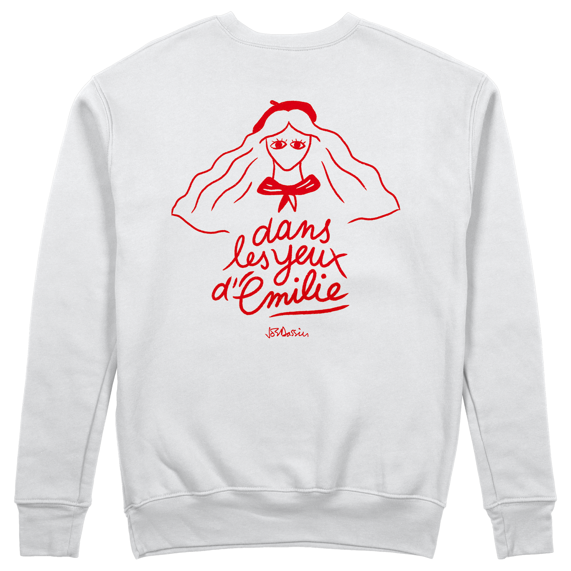 SWEATSHIRT "DANS LES YEUX D’ÉMILIE"