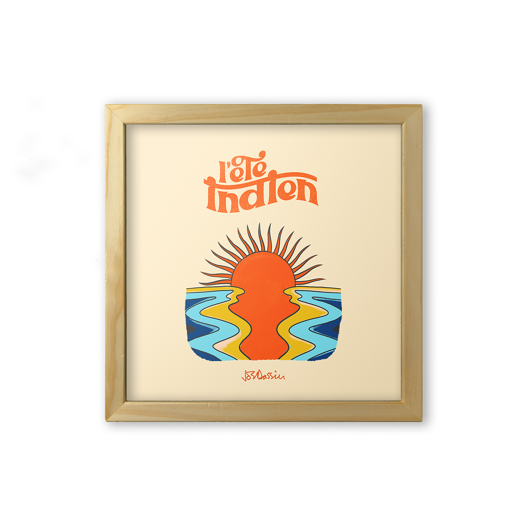 LITHOGRAPHIE "L'ÉTÉ INDIEN"