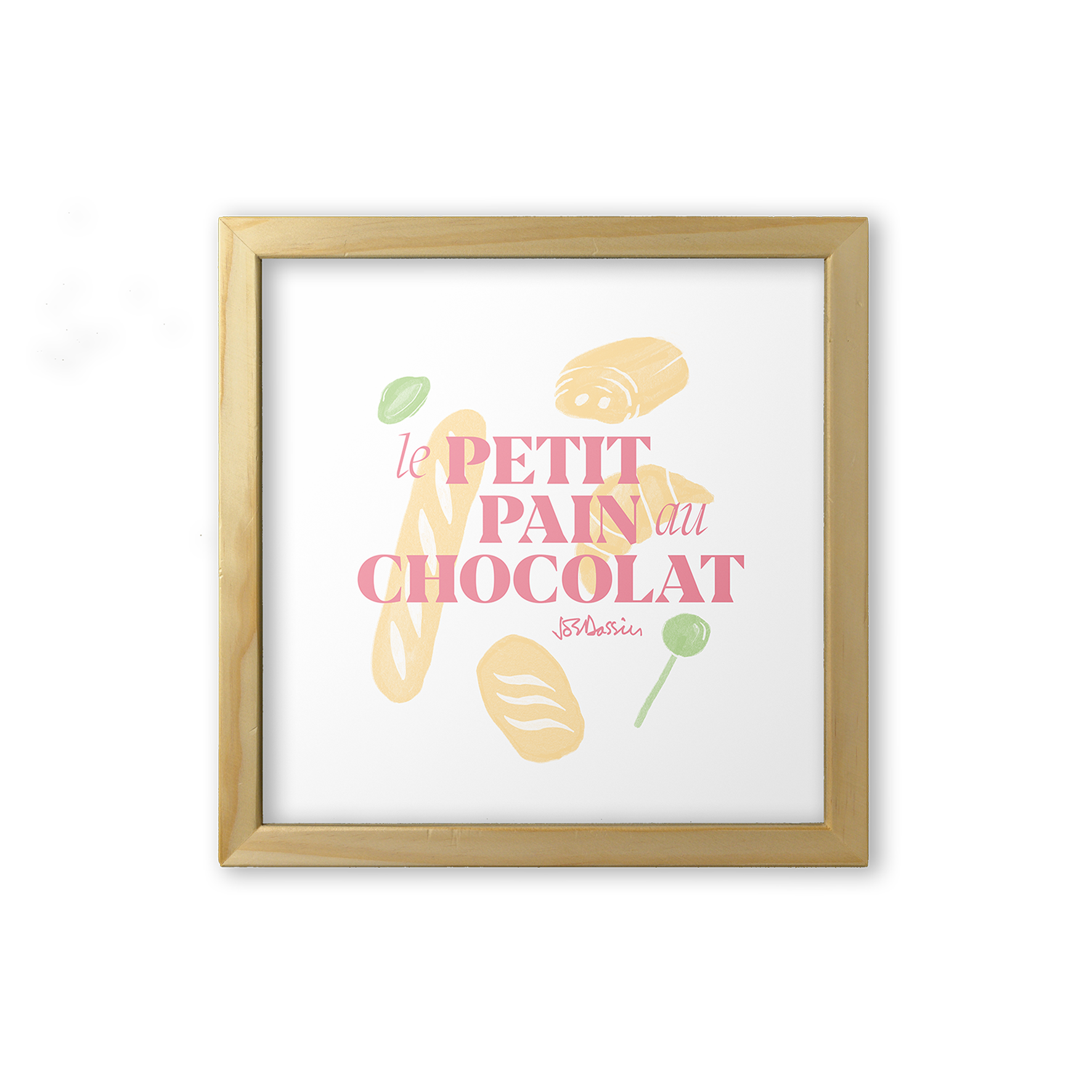 LITHOGRAPHIE "LE PETIT PAIN AU CHOCOLAT"